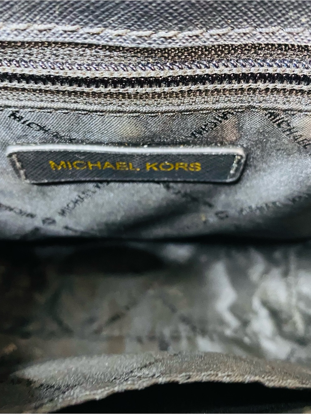 Michael Kors Brandi Medium Saffiano Leather Shoulder Bag Leopard Print MK Logo - Picture 11 of 11